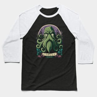 Cthulu - The Eldritch Terror Baseball T-Shirt